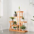 vidaXL Stojan na kvetiny 95x25x96 cm masívna jedľa