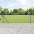 vidaXL Zvarené drôtené pletivo s betónovým základom 25 x 0,4 m Zelená