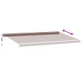 vidaXL Automaticky zaťahovacia markíza hnedá 600x350 cm