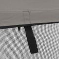 vidaXL Strieška Bimini s 3 oblúkmi a sieť. stenami 183x(185-198)x137cm