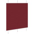 vidaXL Plisovaná roleta bordová červená 115x100 cm šírka látky 114,4 cm polyester