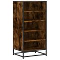 vidaXL Regál na topánky dymový dub 48x38x97,5 cm spracované drevo