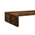 vidaXL Stojan na monitor dymový dub 100x27x10 cm kompozitné drevo