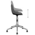3086063 vidaXL Swivel Dining Chairs 6 pcs Dark Grey Fabric (3x333466)