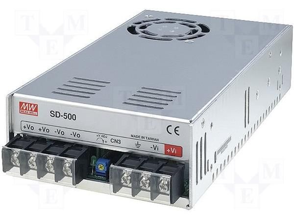 MEANWELL - SD-500L-48 - DC/DC menič napätia uzavretý 504W z 19-72V na 48V