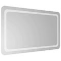vidaXL Zrkadlo do kúpeľne s LED Priehľadná 100 x 60 cm tvrdené sklo
