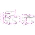 vidaXL Záhradná súprava gaučov 8 ks Prírodná a krémová