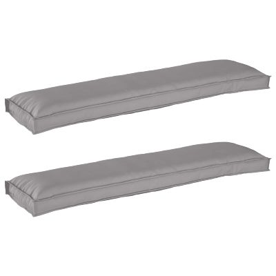 vidaXL Sada vankúšov na palete 2 pcs Sivá 150 x 40 x 8 cm