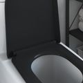 vidaXL WC sedadlo Čierna 49 x 36 x 4 cm Duroplast