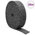 vidaXL Gumový granulačný valec Čierna 200 x 5 x 0,6 cm Guma