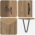 vidaXL Highboard Remeselný dub 69,5 x 34 x 90 cm Kompozitné drevo