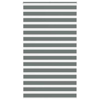 vidaXL Zebra roleta tmavošedá 120x230 cm šírka látky 115,9cm polyester