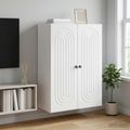 vidaXL Nástenná skrinka Biela 66 x 34,5 x 90 cm Kompozitné drevo