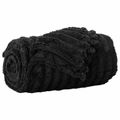vidaXL Prikrývky na hodenie 6 ks Čierna 150 x 130 cm 2.85 kg Flís