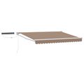 vidaXL Elektrická Retrakovateľná Markíza Sivohnedá 2,5 x 2 m