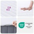 vidaXL Penový matrac stredne mäkký 200x200 cm