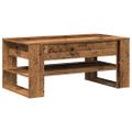 vidaXL Konferenčný stolík Staré drevo 102 x 55 x 45 cm