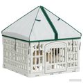 vidaXL 4 panelový psí výbeh s strechou 60 x 60 x 82 cm Plast Biela