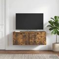 vidaXL Nástenná TV skrinka Nástenný Dymový dub 78,5 x 31 x 30 cm