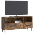 vidaXL TV skrinka Dymový dub 102 x 34,5 x 50 cm Kompozitné drevo