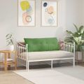 vidaXL Poduška na chrbát Svetlo zelená 120 x 50 cm Kordúrová tkanina