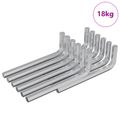 vidaXL Šesťhranný kľúč 1800 ks Strieborná 32 x 86 mm Oceľ