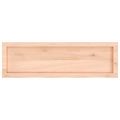 vidaXL Nástenná polica 100x30x(2-6) cm neošetrený dubový masív