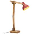 vidaXL Podlahová lampa 25 W šmuhovaná červená 33x25x130-150 cm E27
