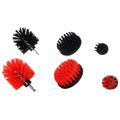SIXTOL CAR DETAILING DRILL BRUSH 6, 6ks Sada kartáčov na vrtačku pre čistenie auta