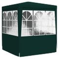 vidaXL Profesionálny párty stan+bočné steny 2x2 m, zelený 90 g/m²
