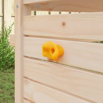 vidaXL Lezecká chytka 12 pcs Žltá 100 x 67 x 43 mm PP