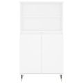vidaXL Vysoká skrinka biela 60x36x110 cm spracované drevo