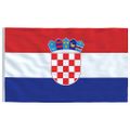 vidaXL Vlajka Chorvátska a tyč 5,5 m hliník