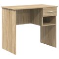 vidaXL Stôl Sonoma dub 90 x 49 x 75 cm Kompozitné drevo