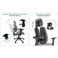 CONNECT IT COC-2510-GY, Kancelárska stolička, šed