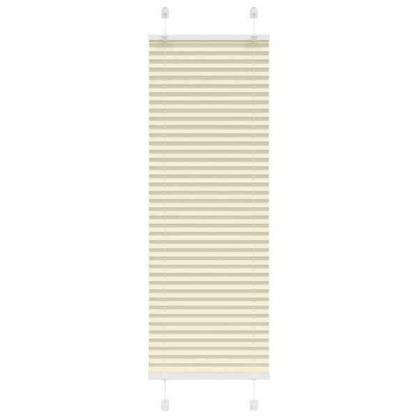 vidaXL plisovaná roleta krémová 45x100 cm Šírka látky 44,4 cm
