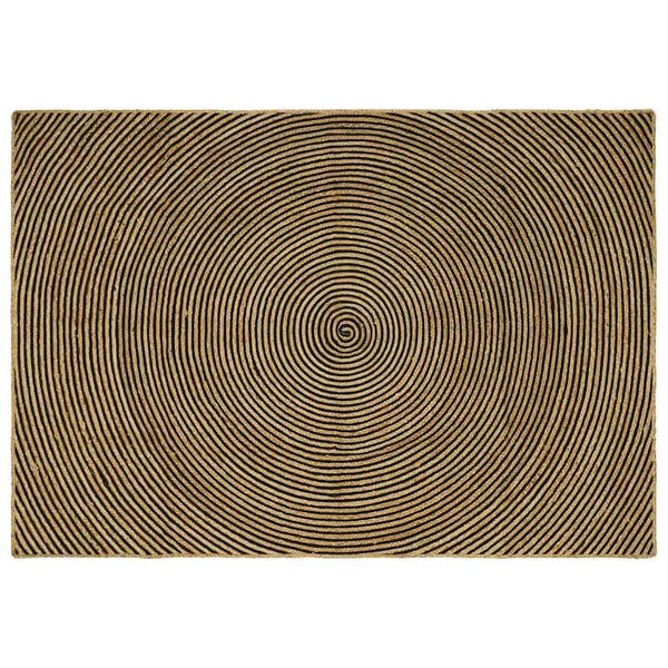 vidaXL Kusové koberce Čierna 160 x 230 cm Juta
