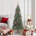 vidaXL Umelý vianočný stromček Zelená 150 cm PVC, plast a oceľ