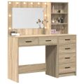 vidaXL Toaletný stolík 2 ks Hnedá 78.5 x 41 x 135 cm Kompozitné drevo