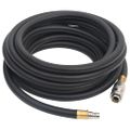 vidaXL Hybridná vzduchová hadica, čierna 0,6" 5 m, guma a PVC