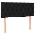 vidaXL Posteľný rám boxspring s matracom čierny 90x200 cm látka