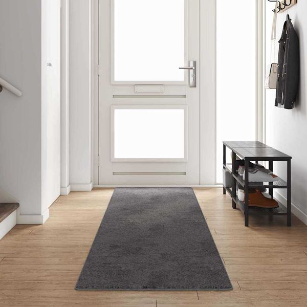 vidaXL Behúň koberec Sivá 80 x 400 cm 100% Polypropylén Tuft