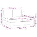 vidaXL Boxspring posteľ s matracom kapučínová 200x200 cm umelá koža