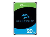 Seagate SkyHawk AI ST20000VE004 - Pevný disk - 20 TB - interní - 3.5" - SATA 6Gb/s - vyrovnávací pamet: 512 MB - s 3 roky Seagate Rescue Data Recovery