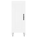 vidaXL Komoda biela 34,5x34x90 cm spracované drevo