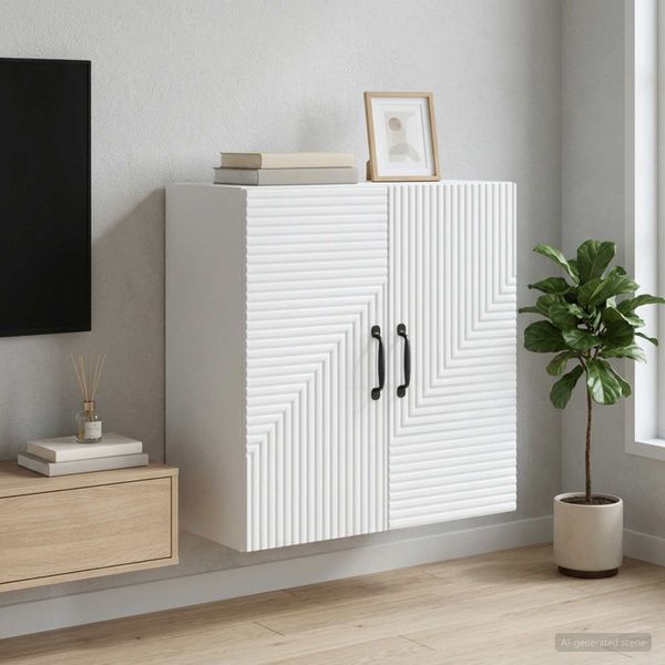 vidaXL Nástenná skrinka Biela 59 x 31 x 60 cm Kompozitné drevo