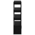 vidaXL Servírovacia skriňa Čierny dub 30 x 80 x 119.5 cm