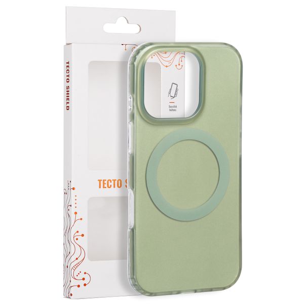 Puzdro Tecto Shield Mistiq Mag pre iPhone 16 Pro 6,3" olivové