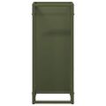 vidaXL Stojan na palivové drevo Olive Green Oceľ valcovaná za studena