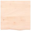 vidaXL Stolová doska 60x60x(2-6) cm neošetrený dubový masív